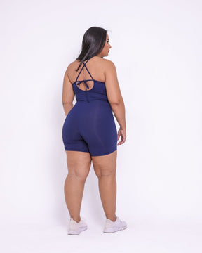Macaquinho Fitness Básico Curve Plus Size Malte